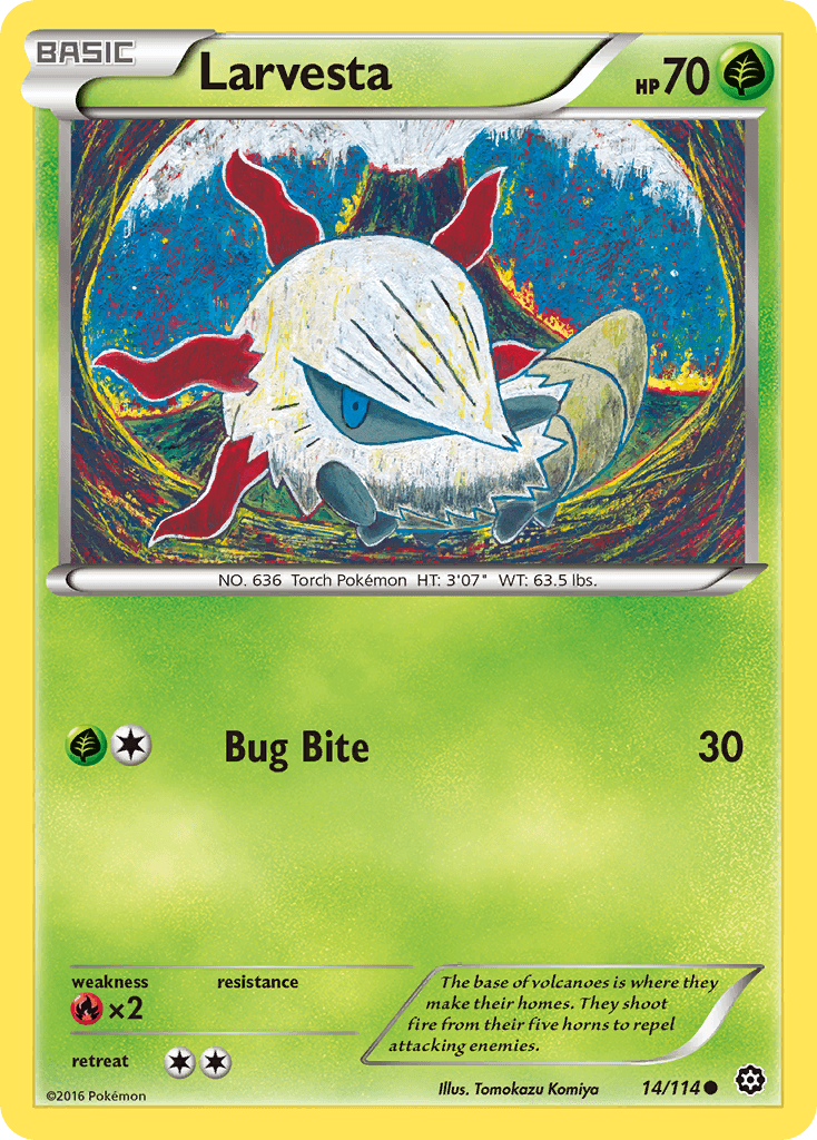 Larvesta Steam Siege card
