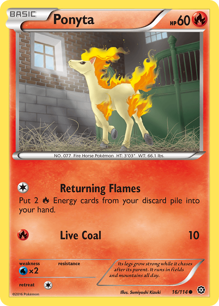 Ponyta Steam Siege card