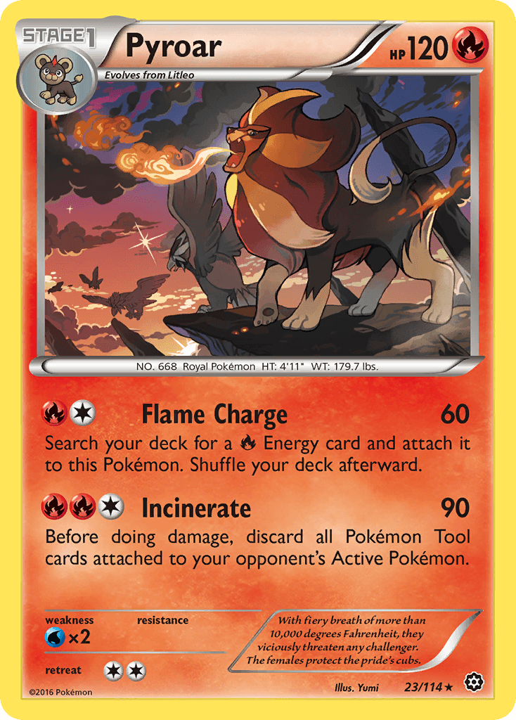 Pyroar Steam Siege card