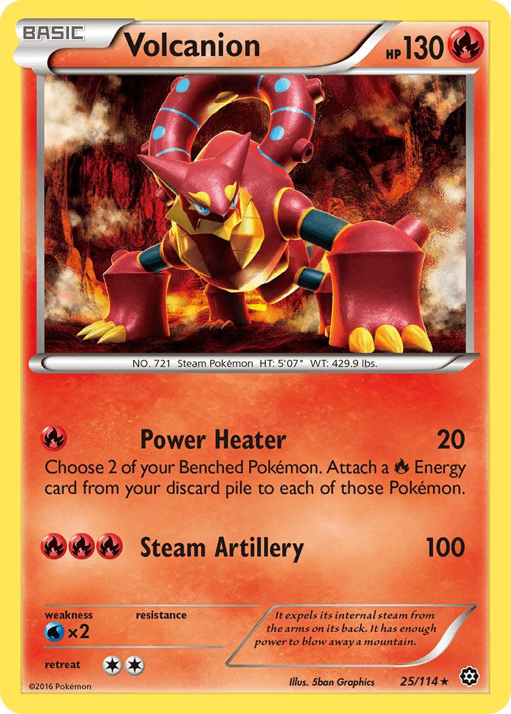 Volcanion Steam Siege card
