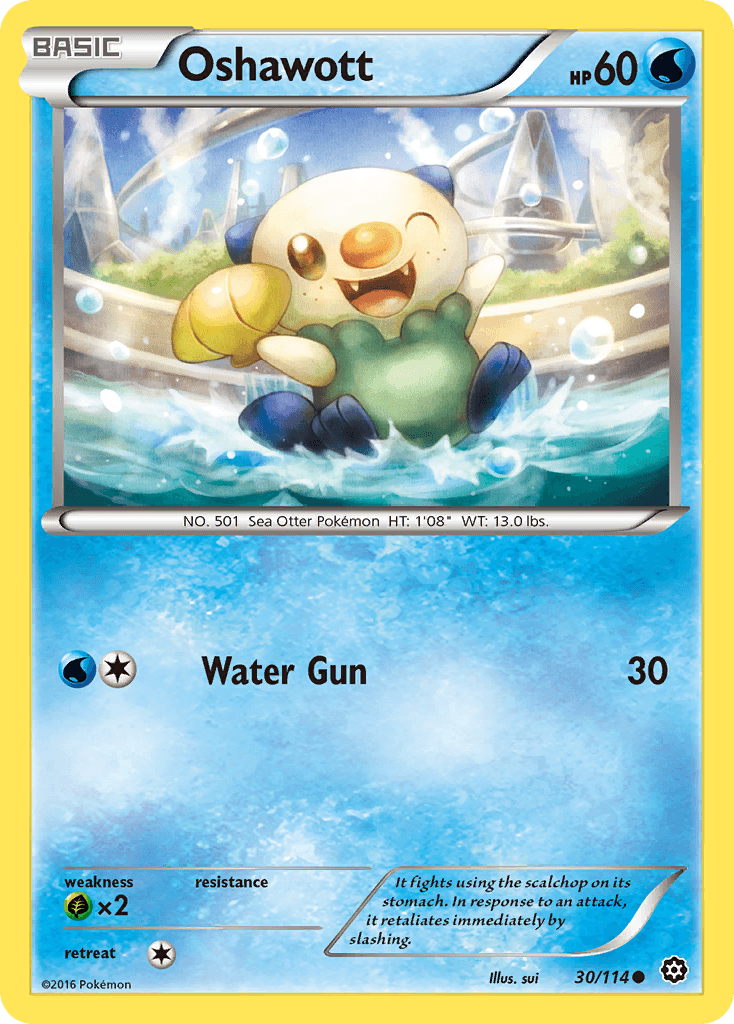 Oshawott Steam Siege card