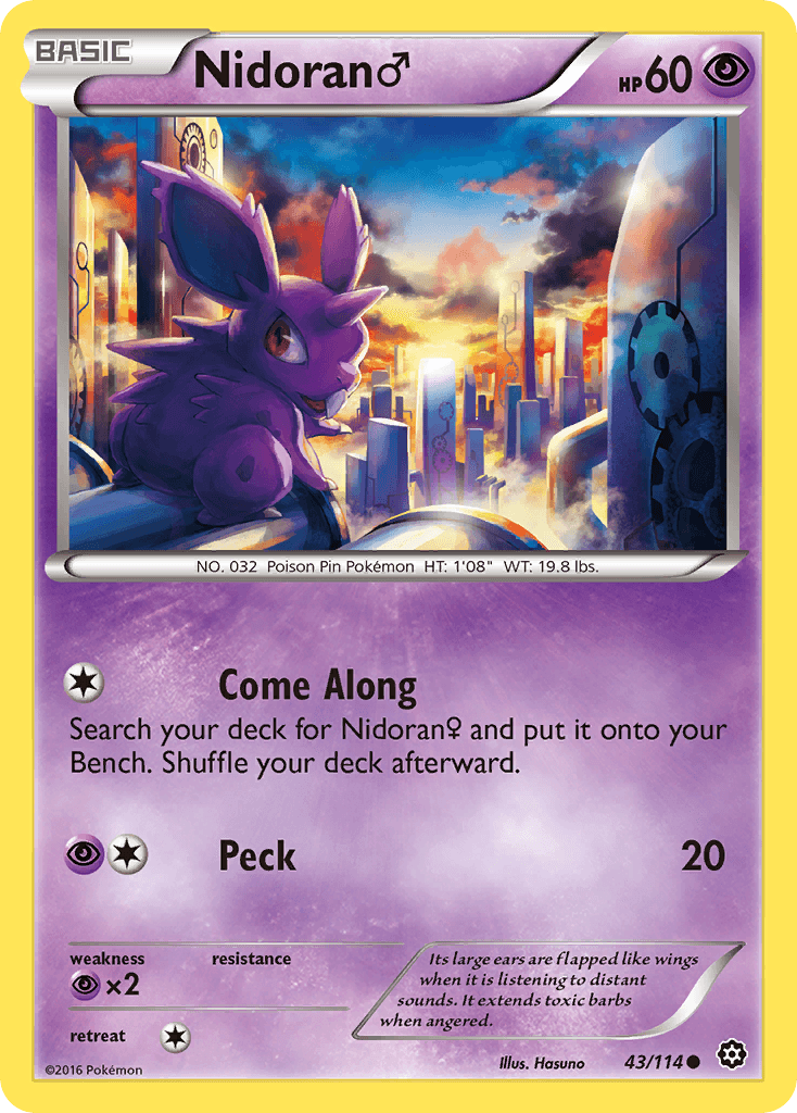 Nidoran ♂ Steam Siege card