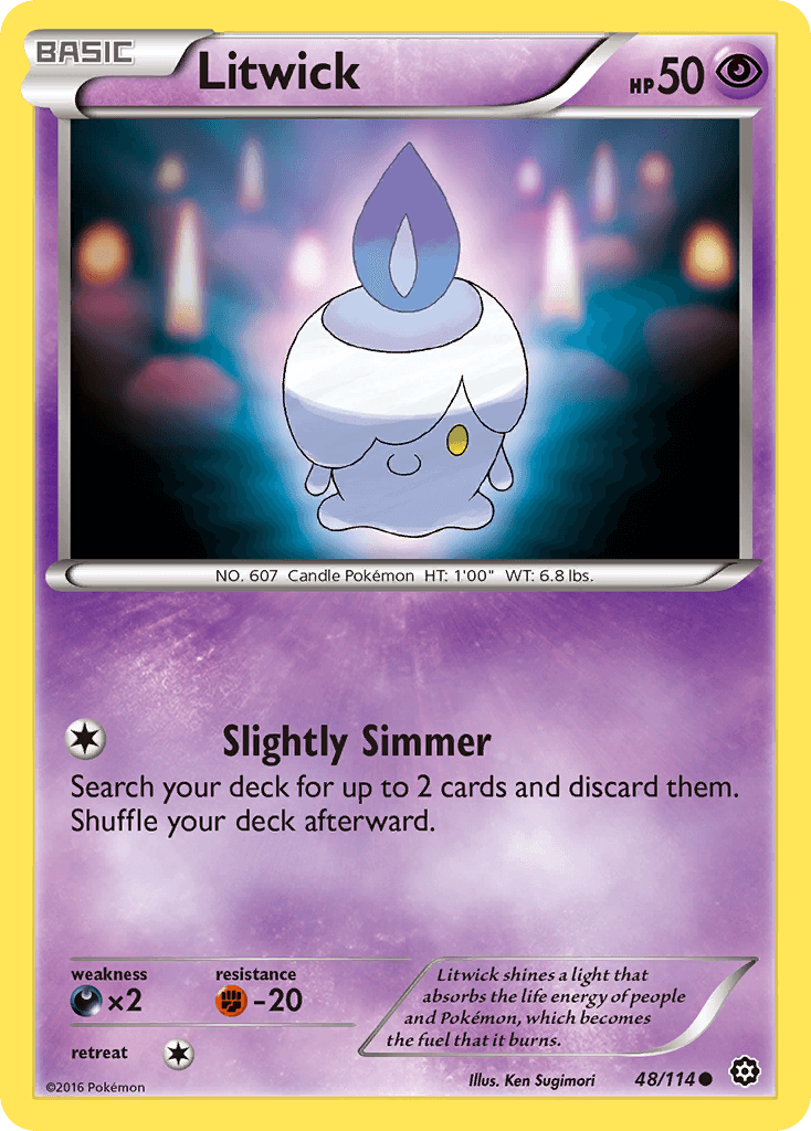 Litwick 寶可夢 card