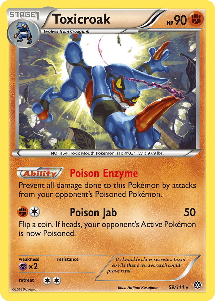 Toxicroak Steam Siege card