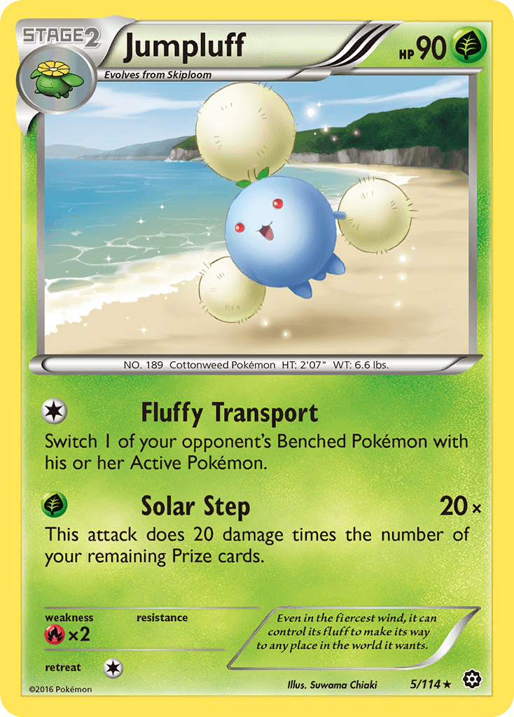 Jumpluff Steam Siege card