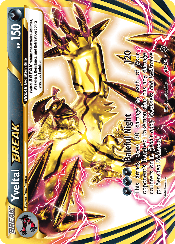 Yveltal BREAK Steam Siege card