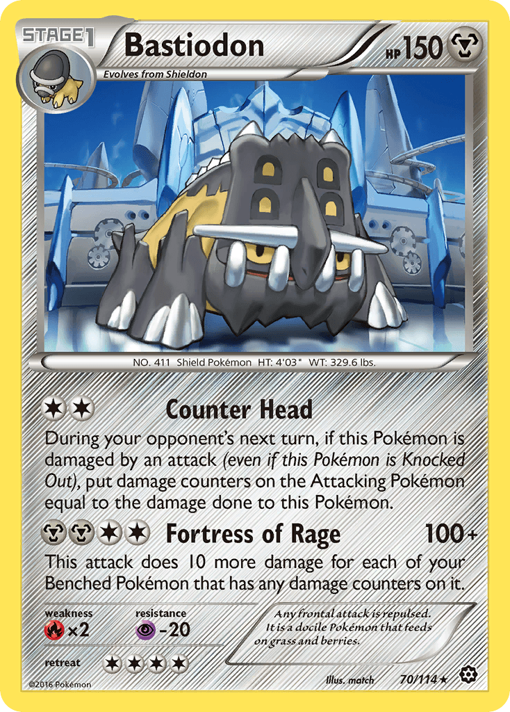 Bastiodon Steam Siege card