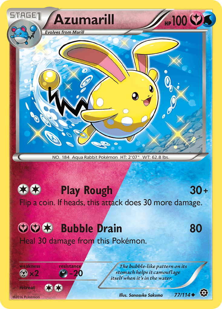 Azumarill Steam Siege card