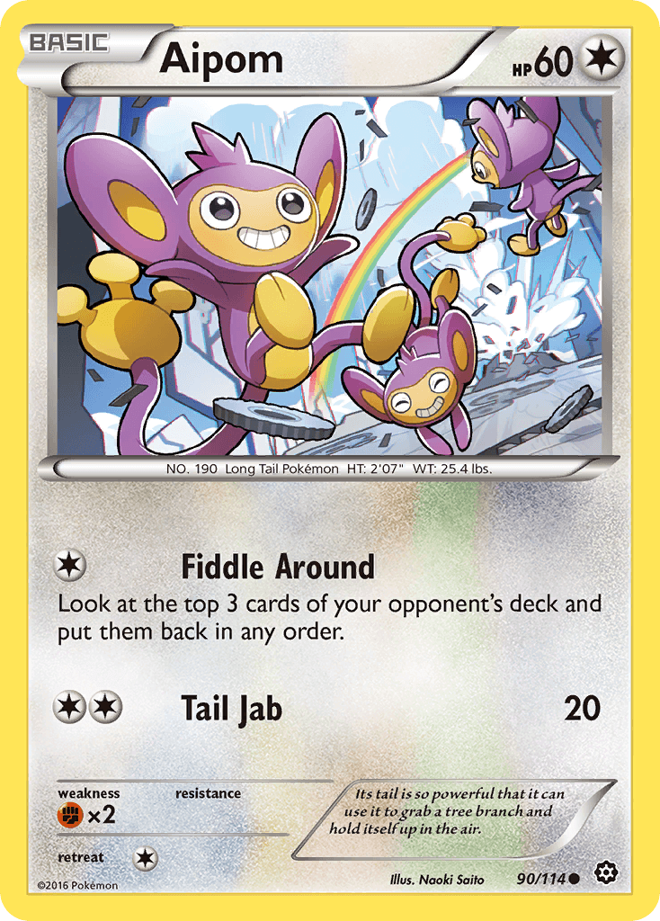 Aipom Steam Siege card