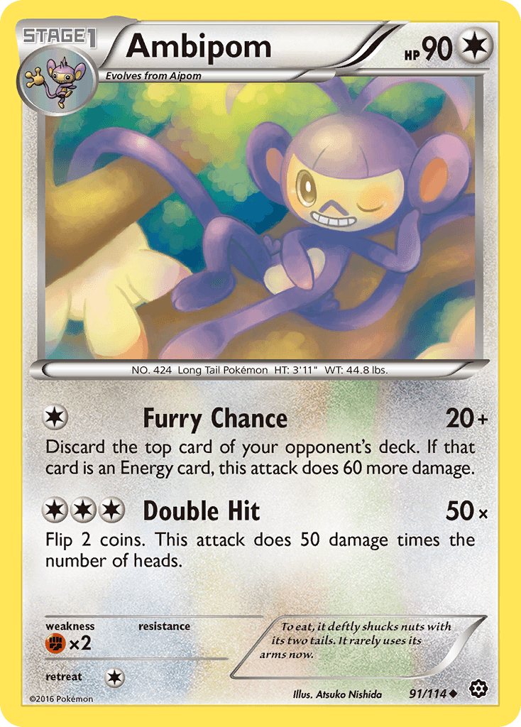Ambipom Steam Siege card