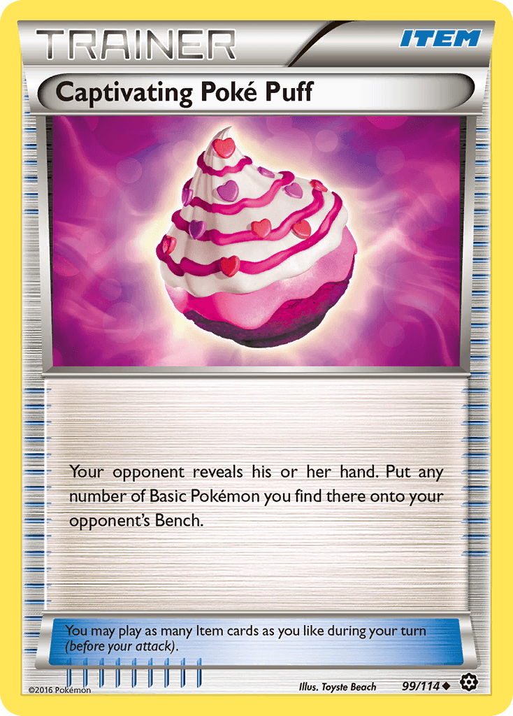 Captivating Poké Puff Steam Siege card