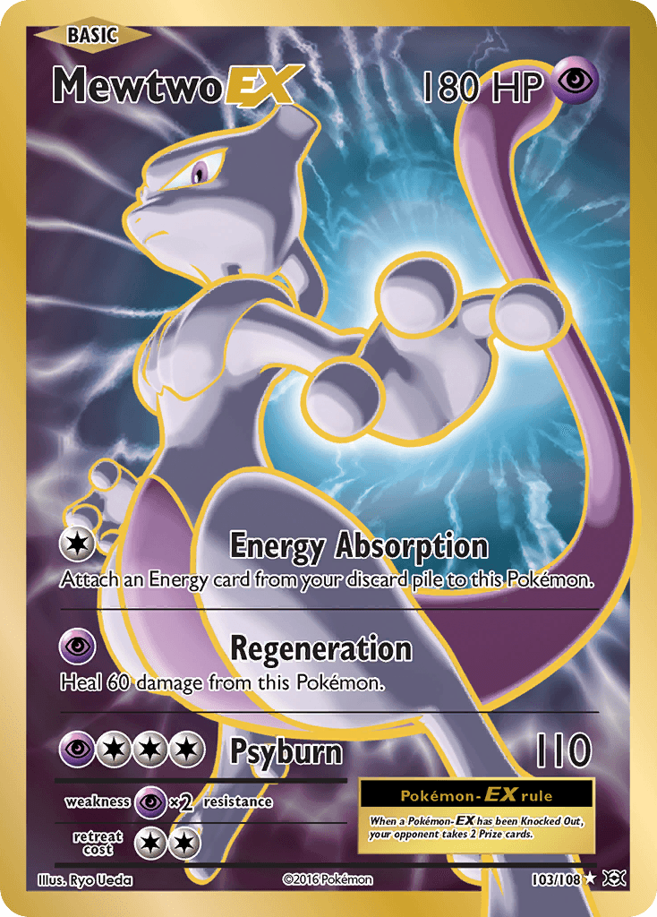 Mewtwo-EX Evolutions card