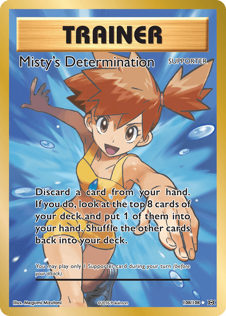 Misty's Determination Evolutions card