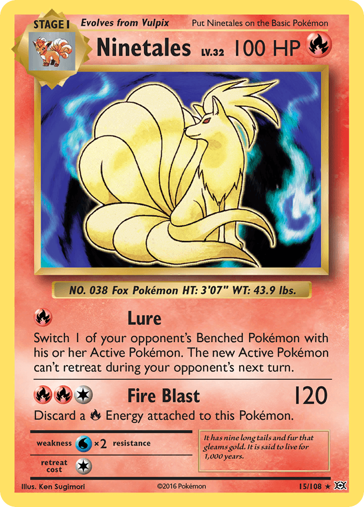 Ninetales Evolutions card