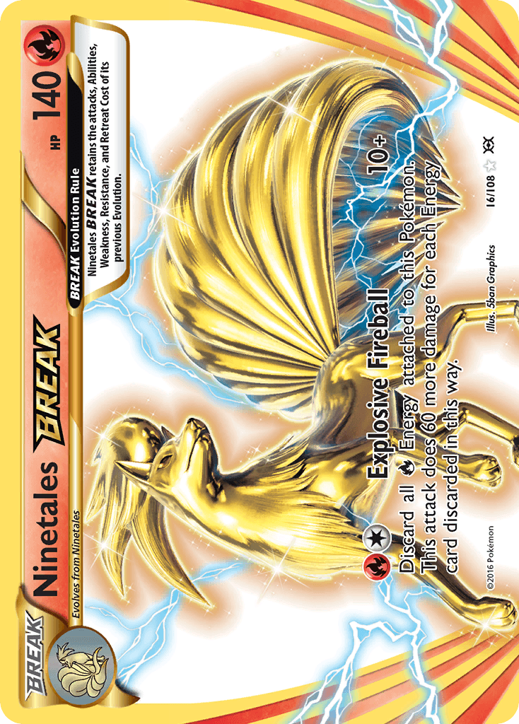 Ninetales BREAK Evolutions card