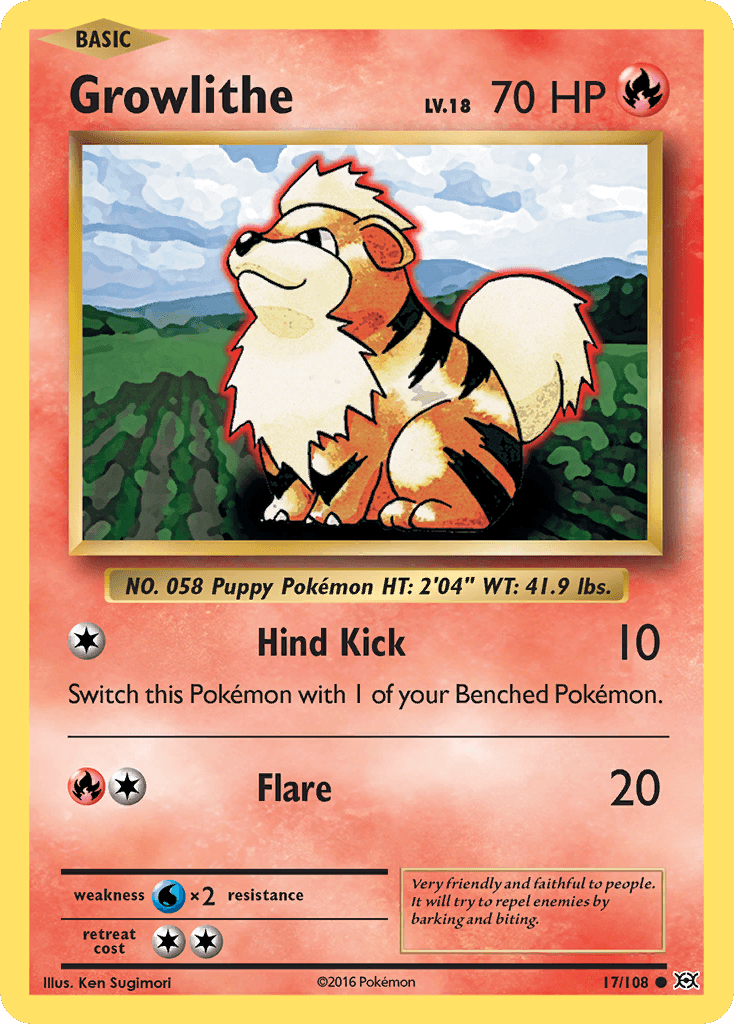Growlithe 寶可夢 card