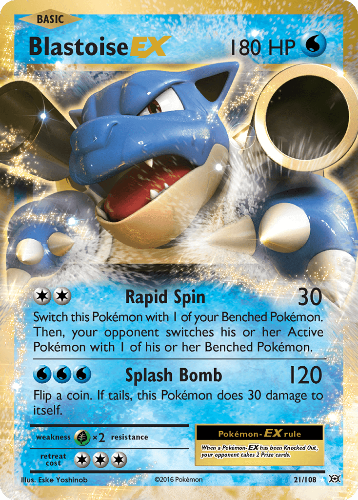 Blastoise-EX Evolutions card