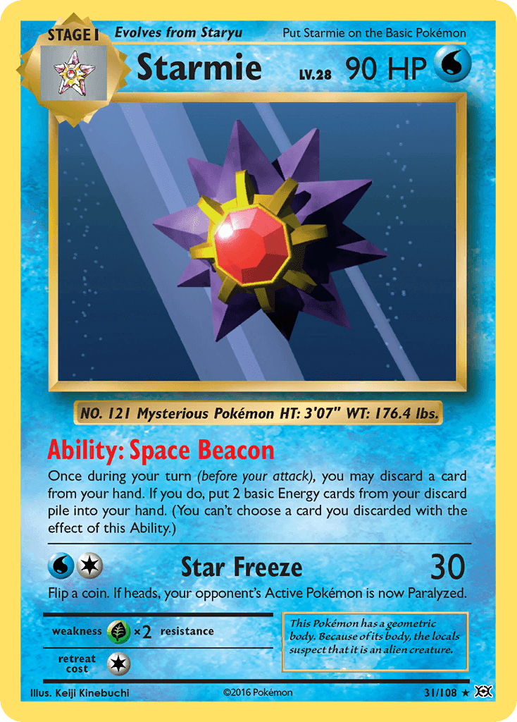 Starmie 寶可夢 card