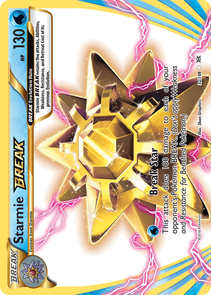 Starmie BREAK Evolutions card