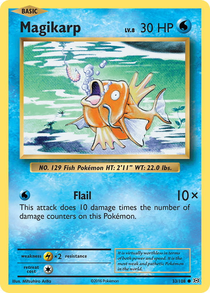 Magikarp Evolutions card