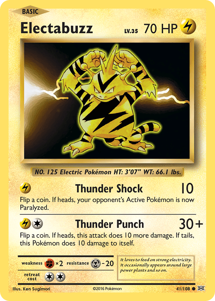 Electabuzz Evolutions card