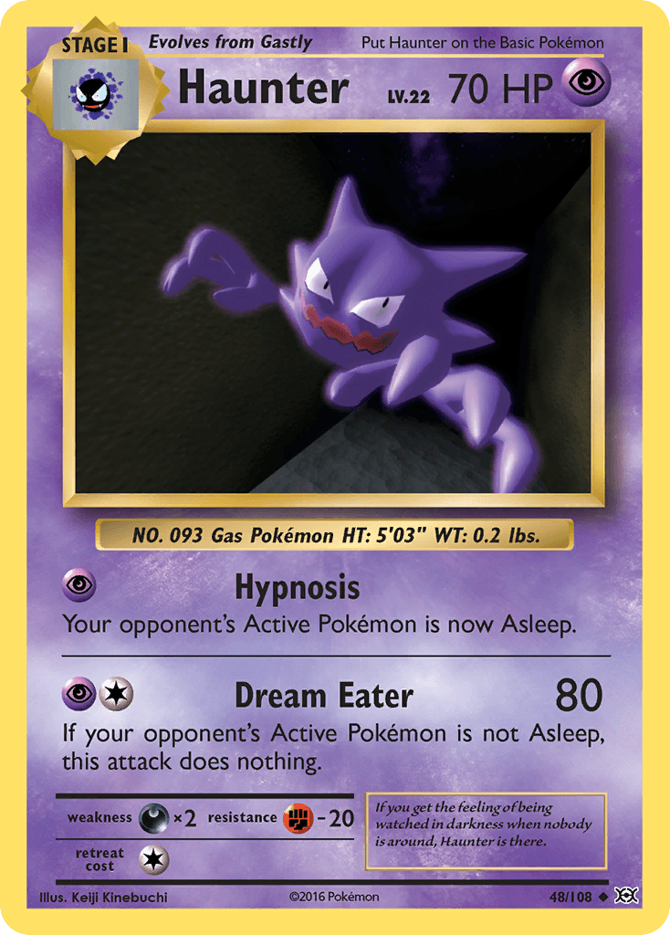 Haunter Evolutions card