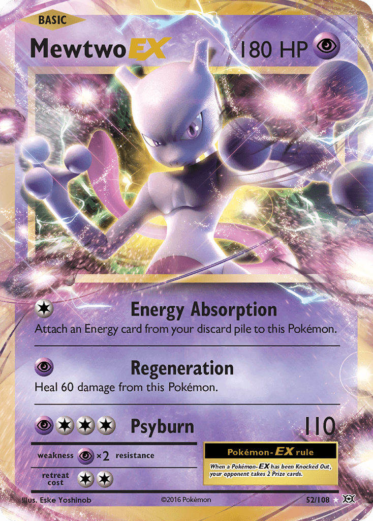 Mewtwo-EX Evolutions card