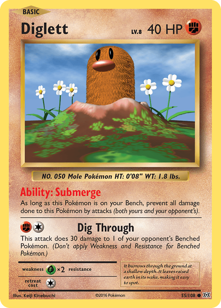 Diglett 寶可夢 card