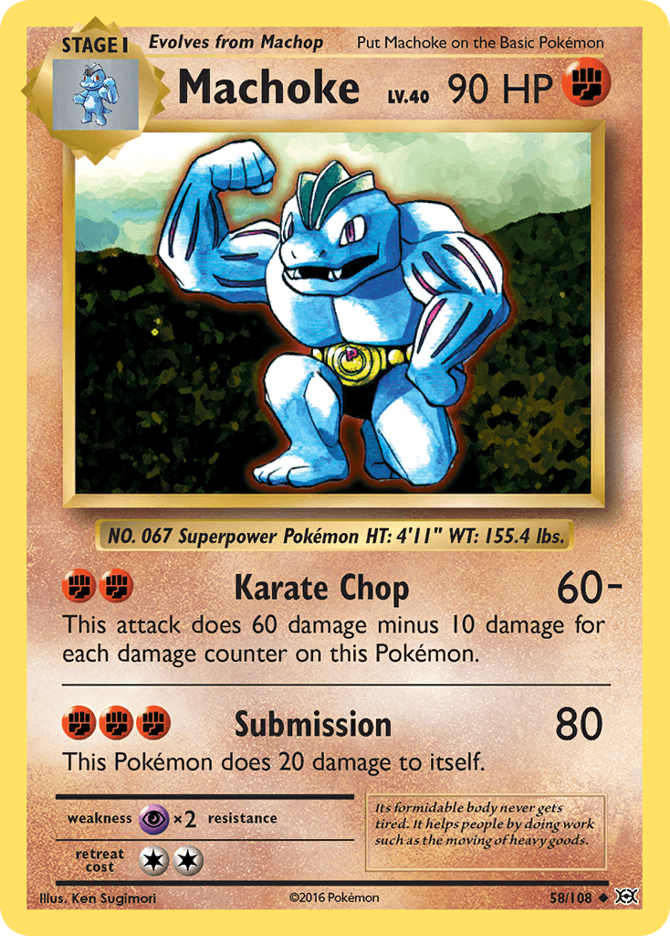 Machoke Evolutions card