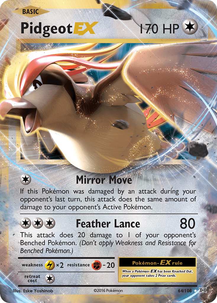 Pidgeot-EX Evolutions card