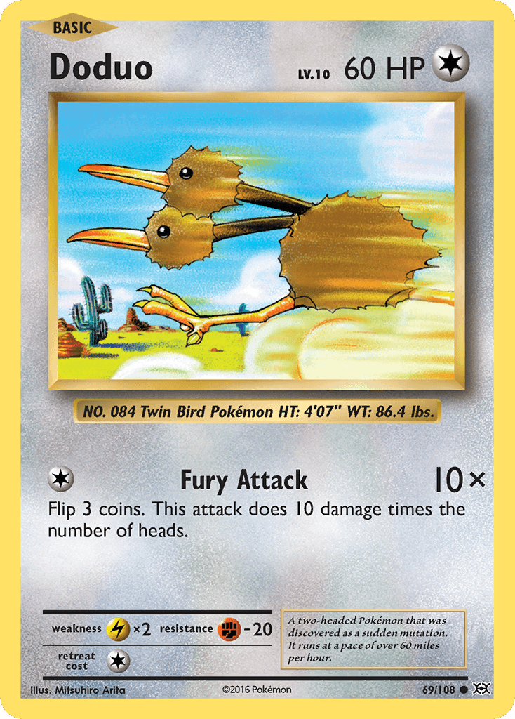 Doduo 宝可梦 card