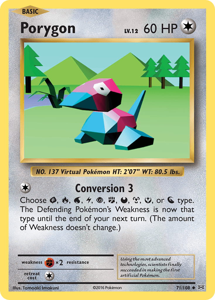 Porygon Evolutions card