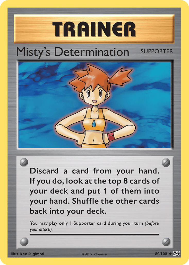 Misty's Determination Evolutions card