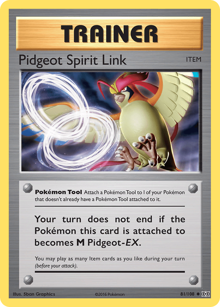 Pidgeot Spirit Link Evolutions card