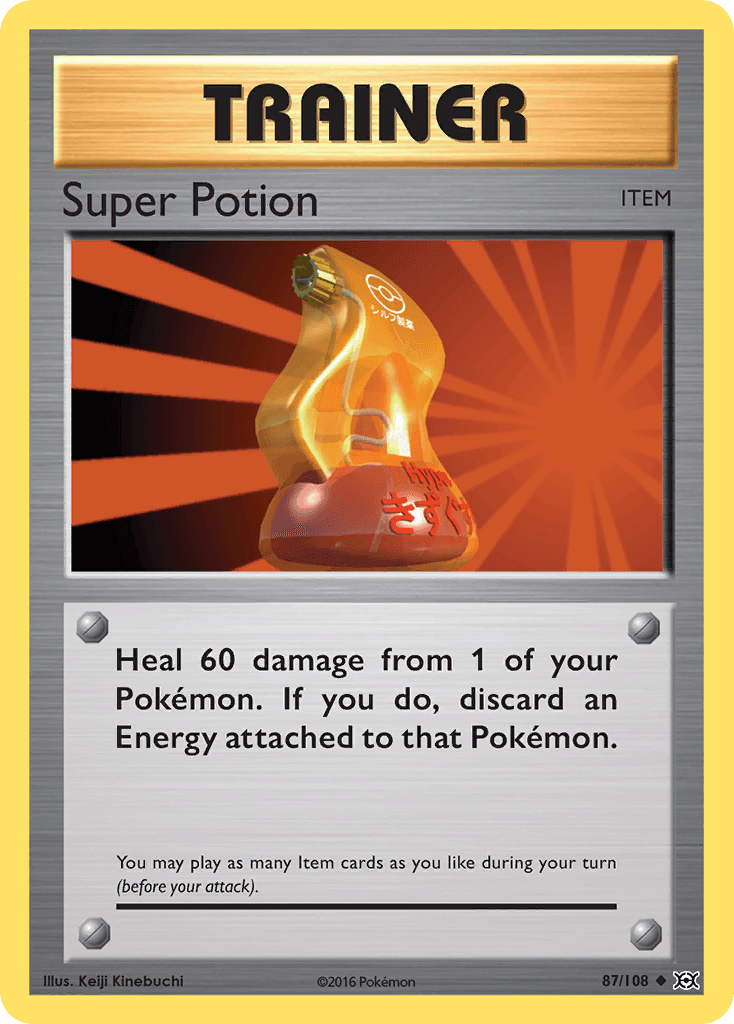 Super Potion Evolutions card