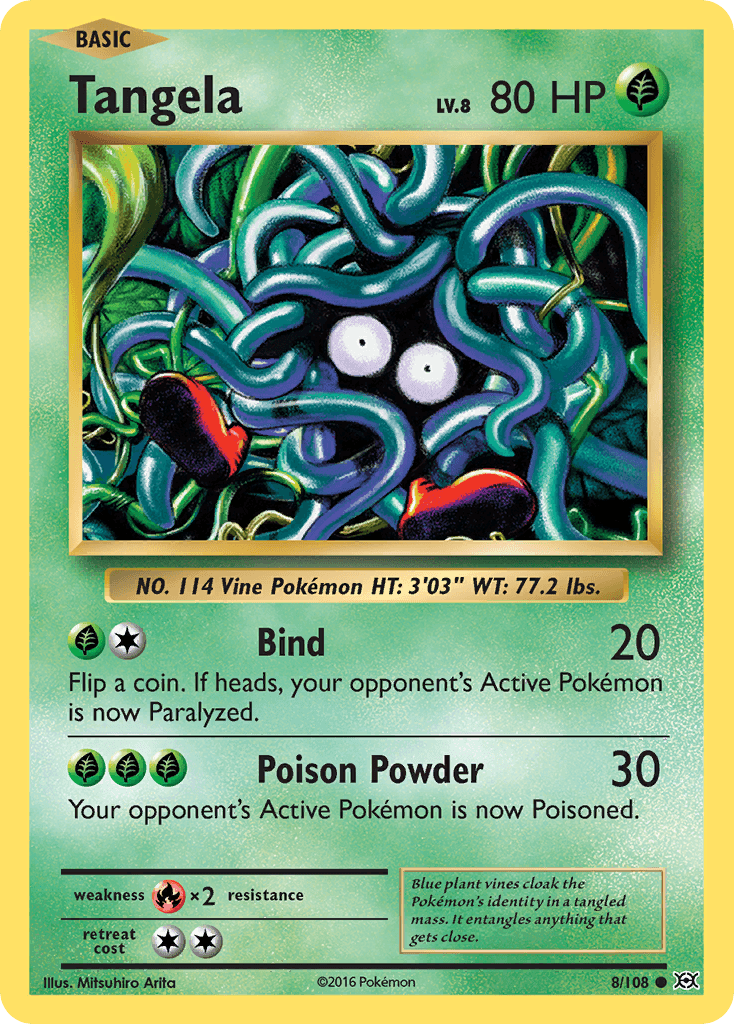 Tangela Evolutions card