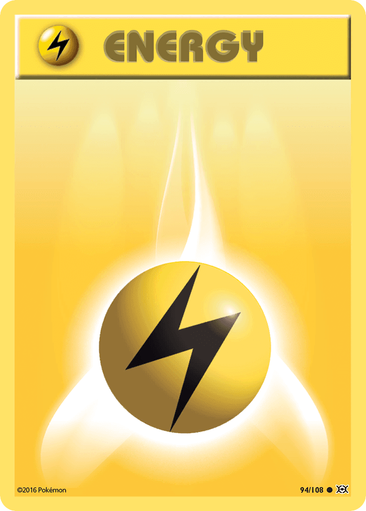 Lightning Energy Evolutions card