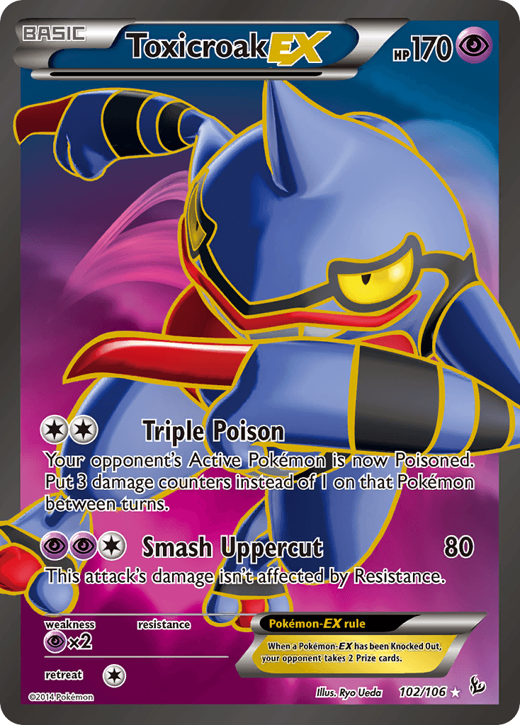 Toxicroak-EX Flashfire card