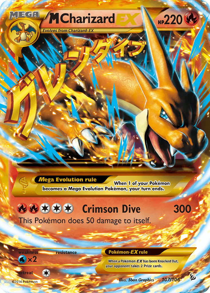 M Charizard-EX Flashfire card