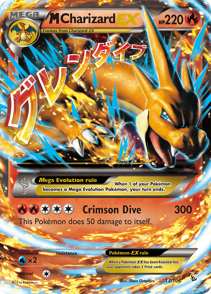 M Charizard-EX Flashfire card