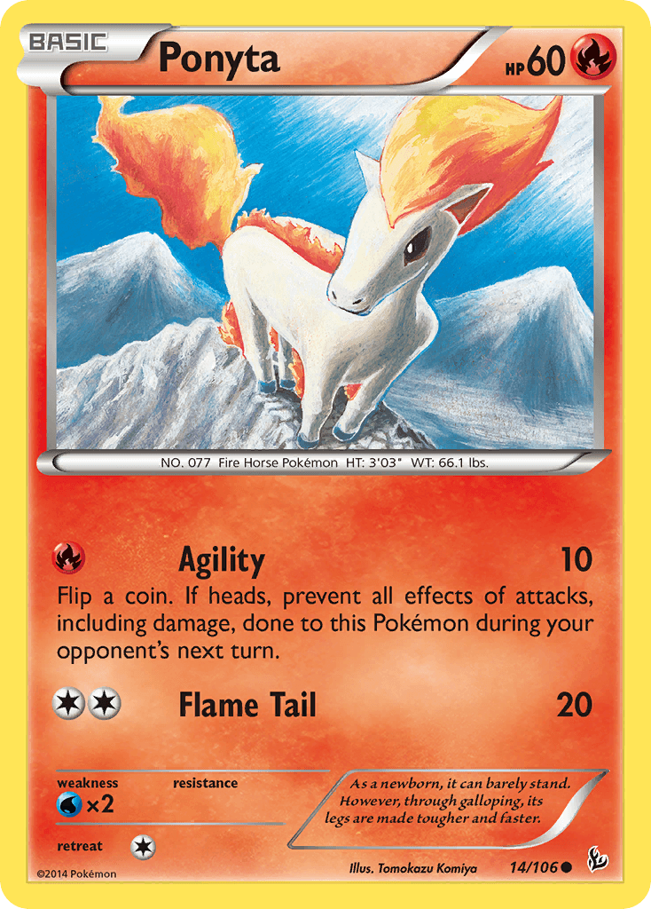 Ponyta Flashfire card