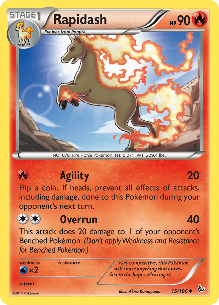 Rapidash Flashfire card