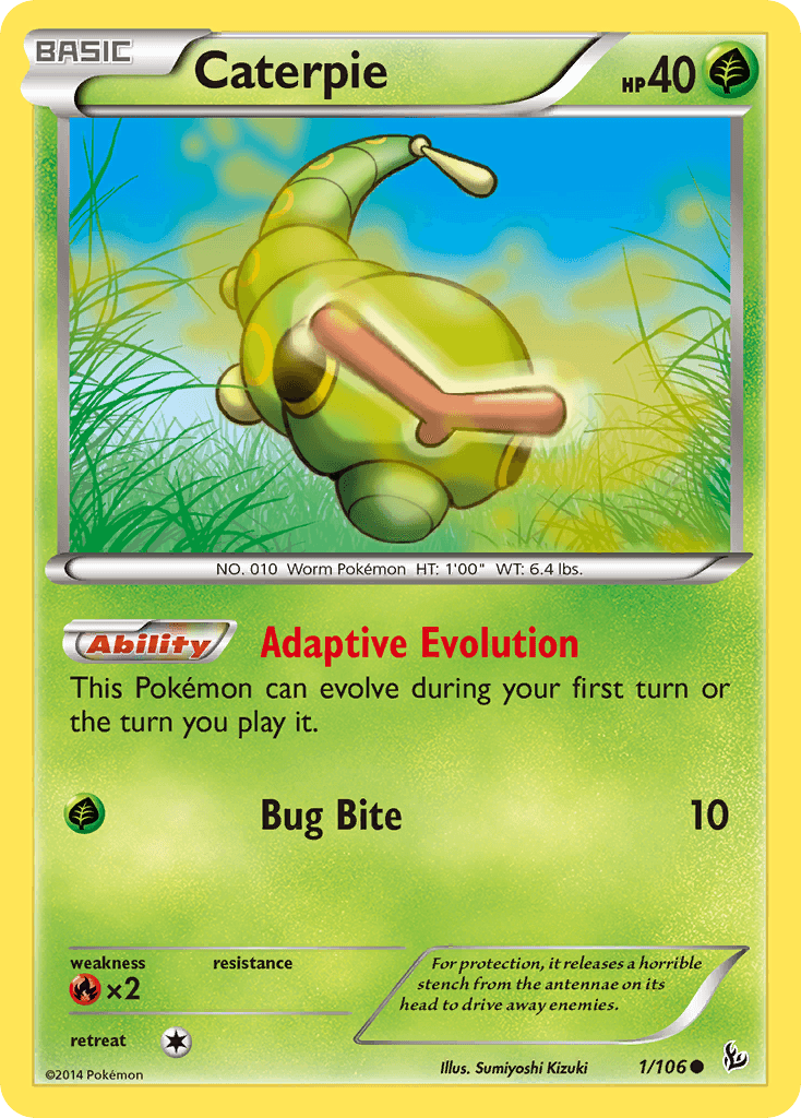 Caterpie Flashfire card