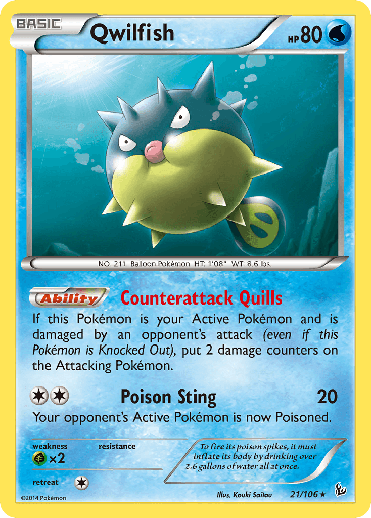 Qwilfish Flashfire card