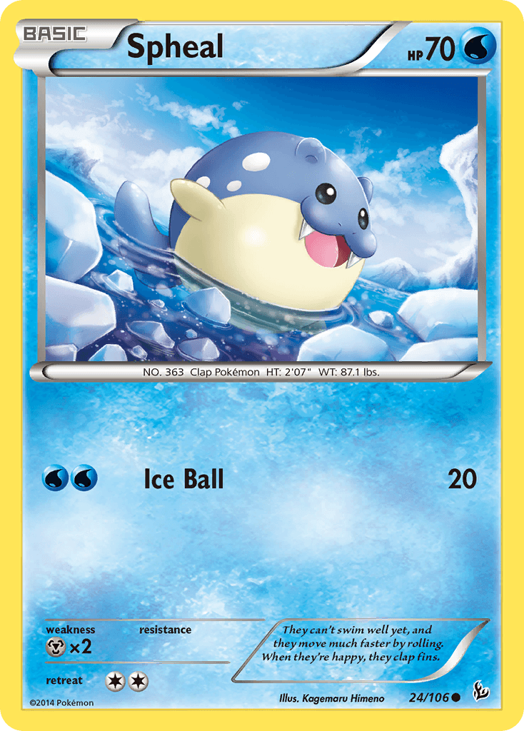Spheal Flashfire card