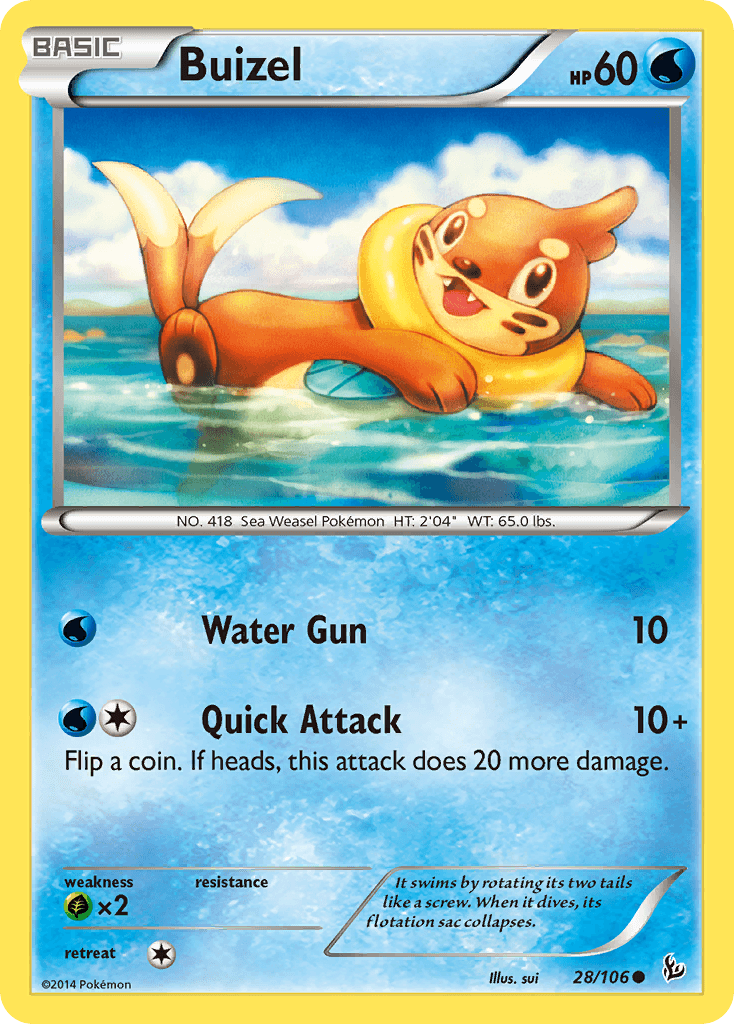Buizel Flashfire card