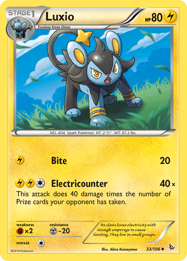 Luxio Flashfire card
