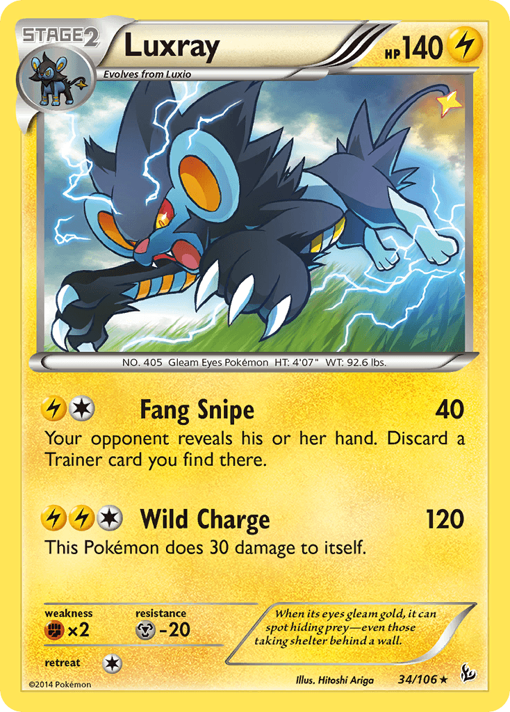 Luxray Flashfire card