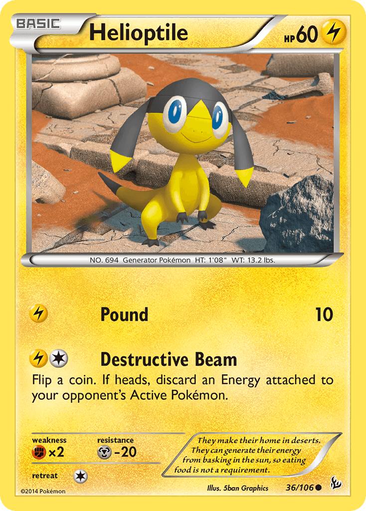Helioptile Flashfire card