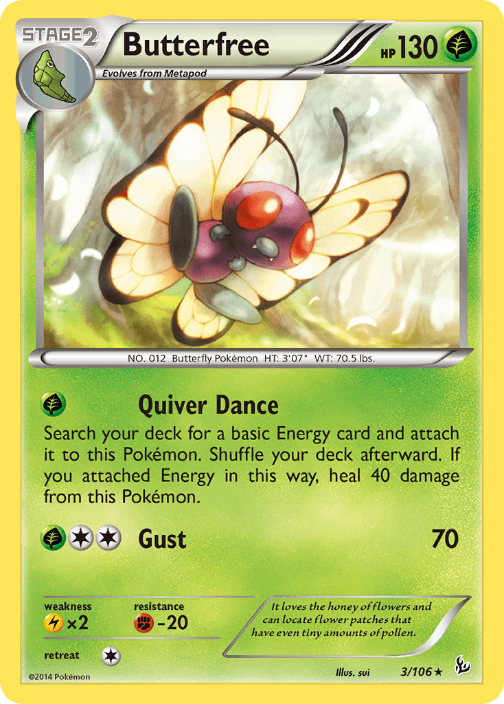 Butterfree Flashfire card